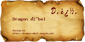 Dragon Ábel névjegykártya