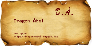 Dragon Ábel névjegykártya